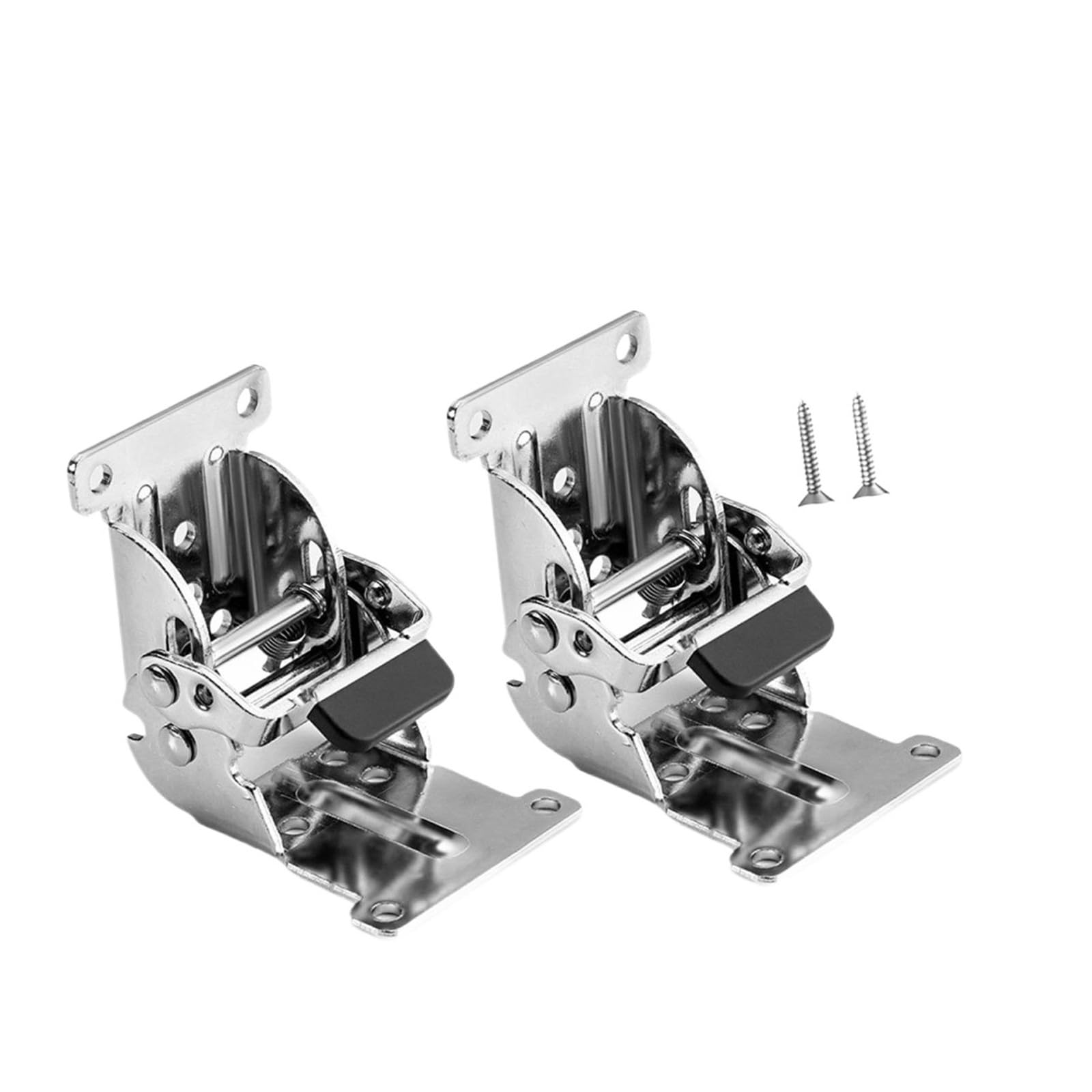 Kdhcvkz Silvery 2Pcs Furniture Hinges Folding 0-90-180 Degree(Silvery)