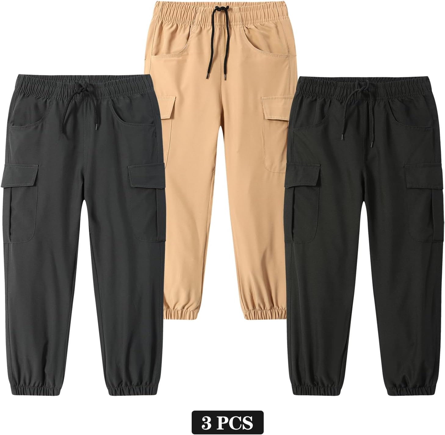 Toddler Cargo Joggers Pants Baby Boys Girls Quick Dry Hiking Pants