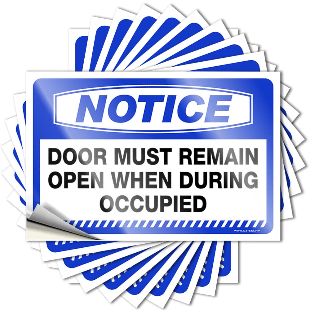 Bumper Play Room Decorations | Southern Helmet Notice Door Must Remain Open When Occupied for Sand(8X12CM)