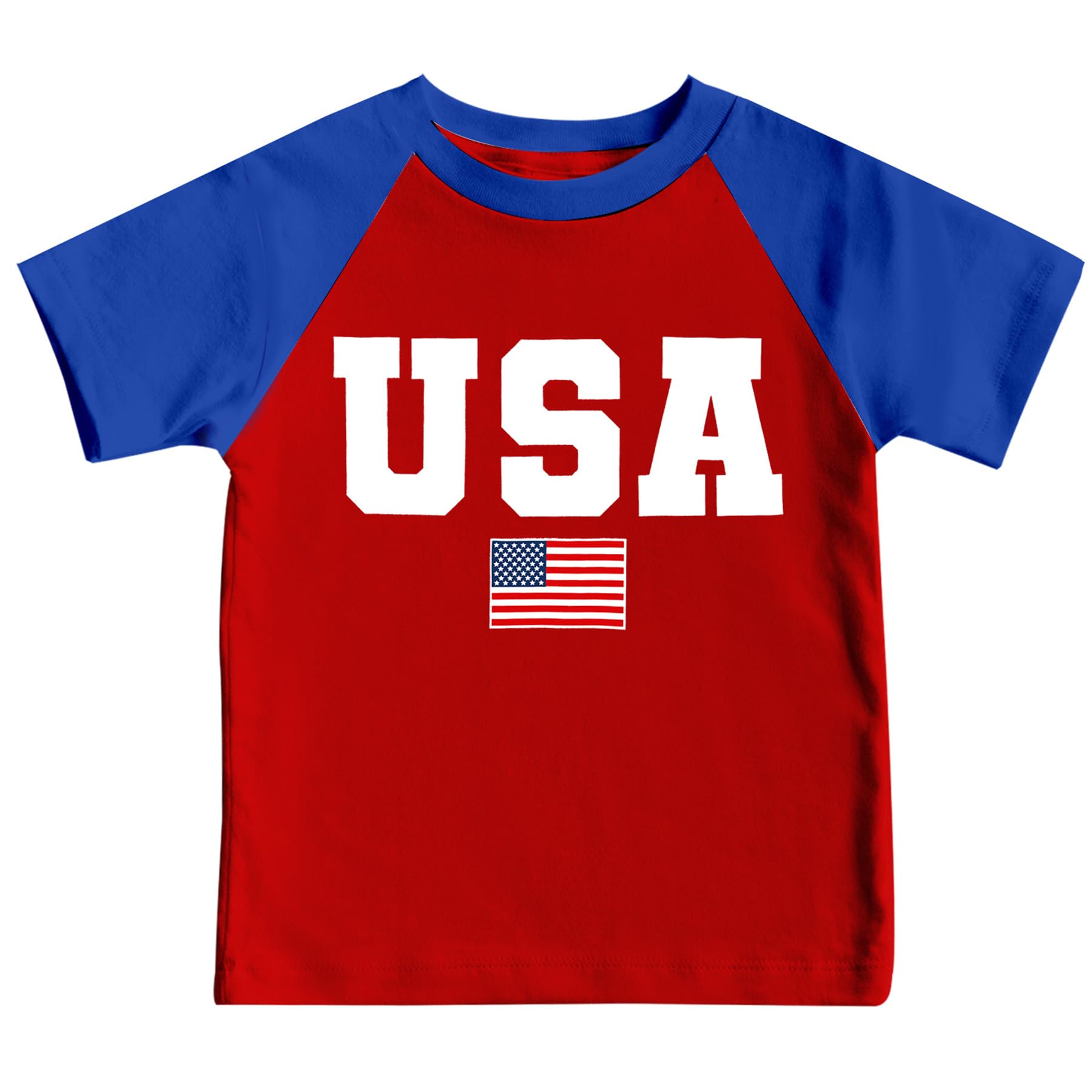 4th of July Shirts Toddler Boys Girls American Flag USA T-Shirt Kids Patriotic Tee Tops