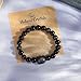 MAIBAOTA Black Cat Bracelet, Black Cat Jewelry Gifts for Women Men, Black Obsidian Bracelet, 8 mm Crystal Stone Beaded Bracelet, Cat Gifts for Cat Lovers