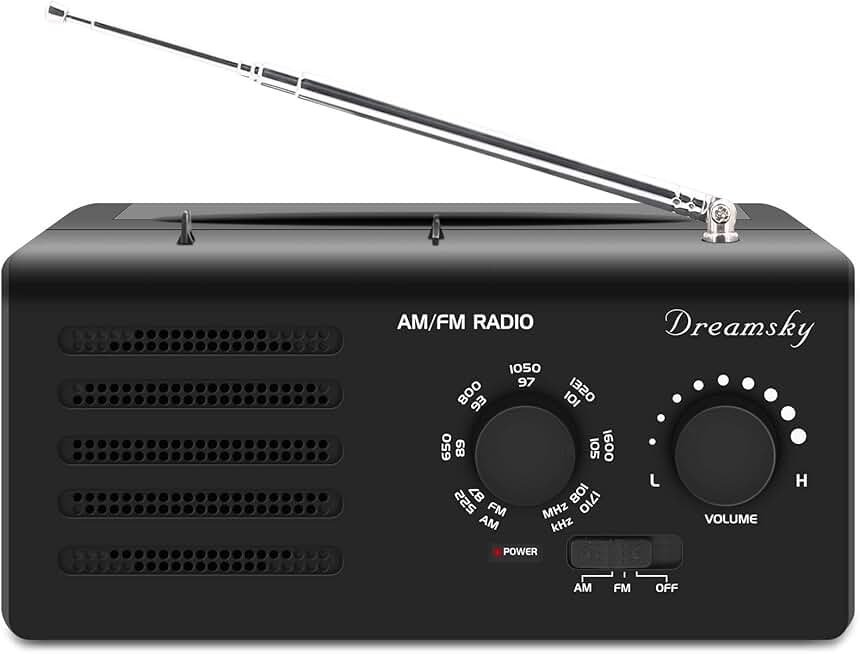 portable battery powered radio