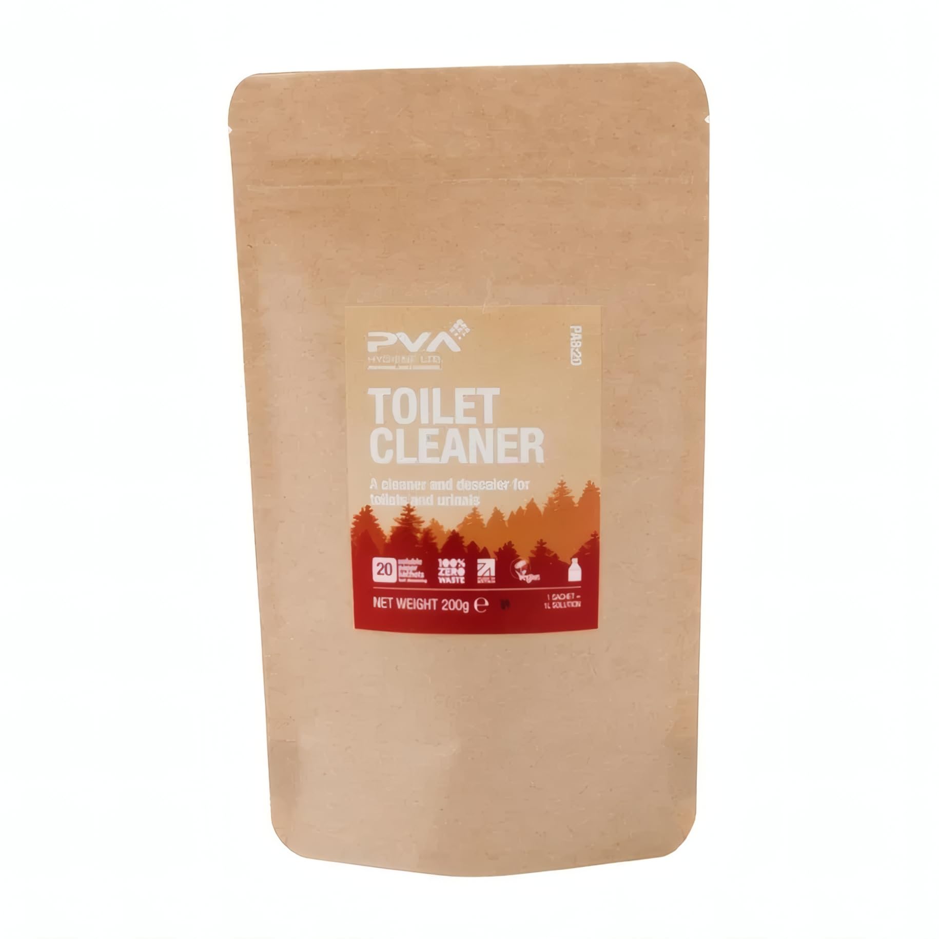 PVA Hygiene Water Soluble Paper Sachets Toilet Cleaner (Pack 20)