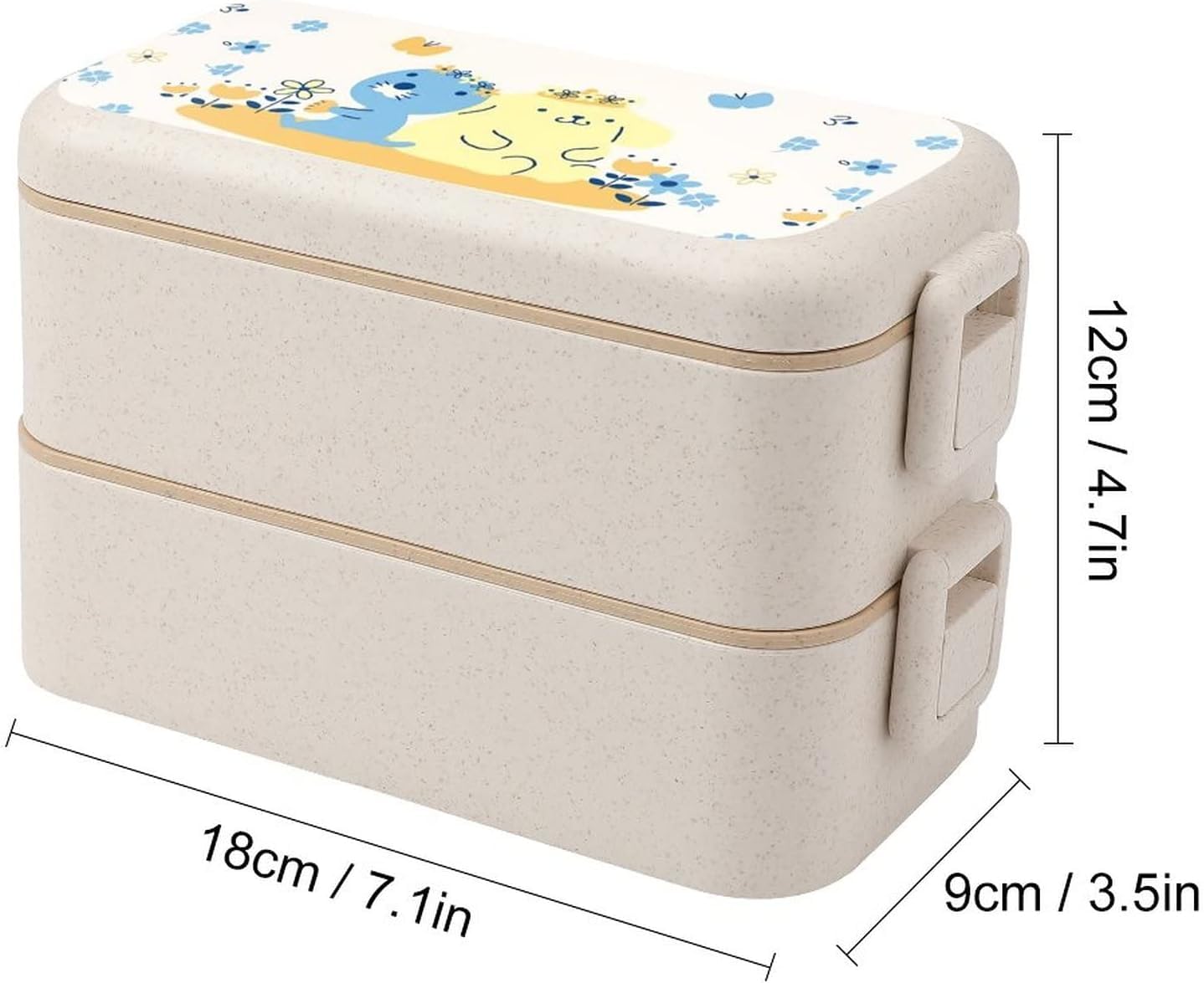 Amazon | ぽむぽむプリン 弁当箱 ランチボックス 二段 ふわっと盛れる