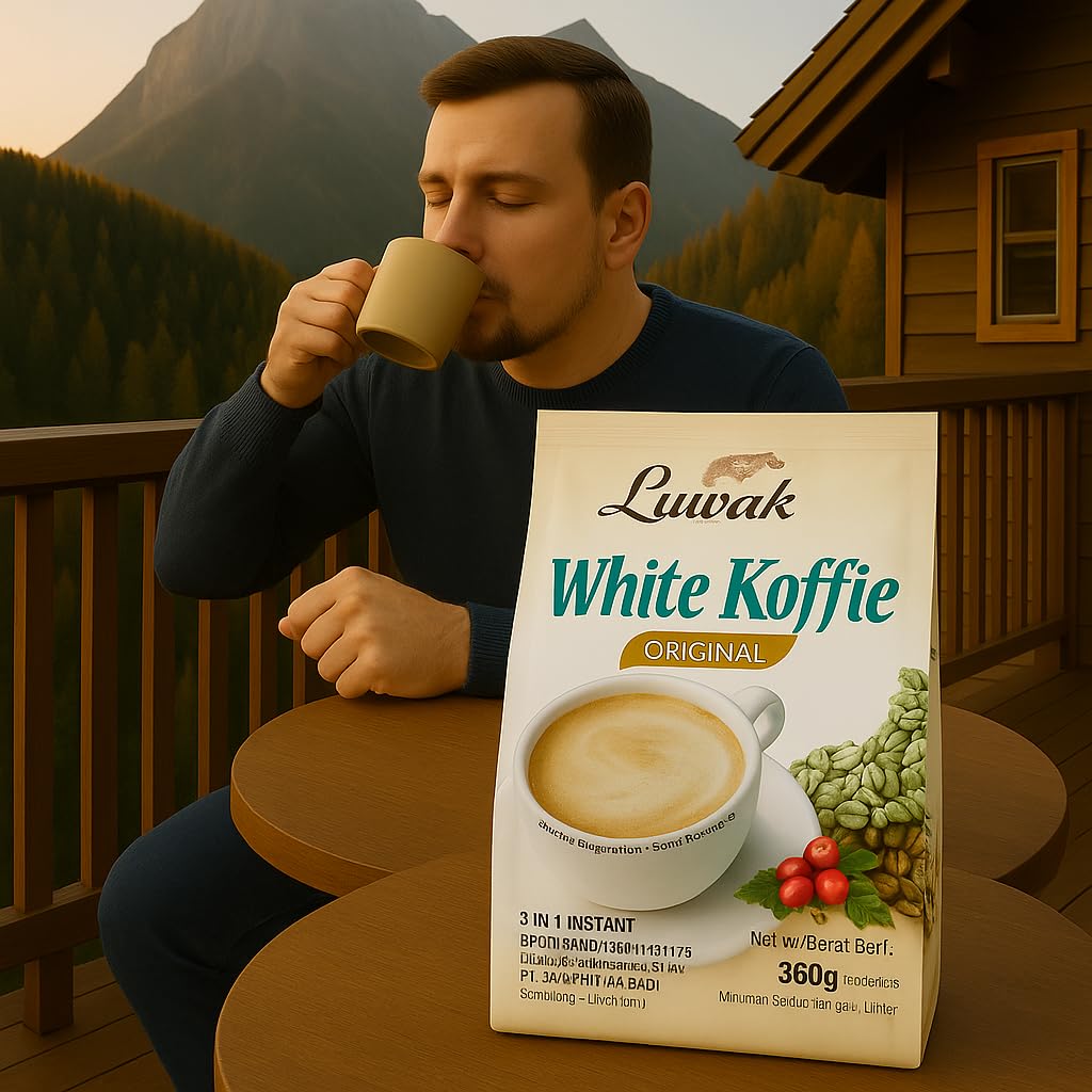 Luwak White Koffie Original 3-in-1 Instant Coffee Mix | Mild