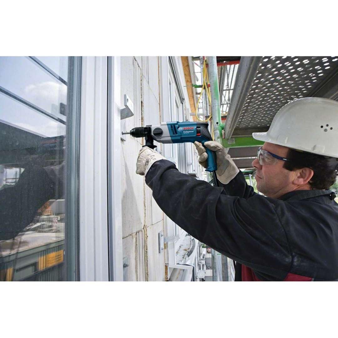 Bosch Professional Trapano con percussione GSB 18-2 RE /06011A2190/ 800W /Campo di serraggio mandrino, min./max. 1.5-13 mm
