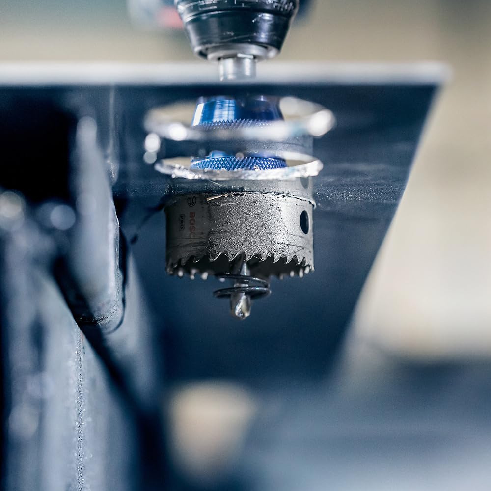 Bosch 1x Scie trépan PRO Sheet Metal Power Change Plus (pour Tôles en acier inoxydable, Tôles en acier, Ø 16 mm, Professional Accessoire Perceuses/visseuses rotatives)