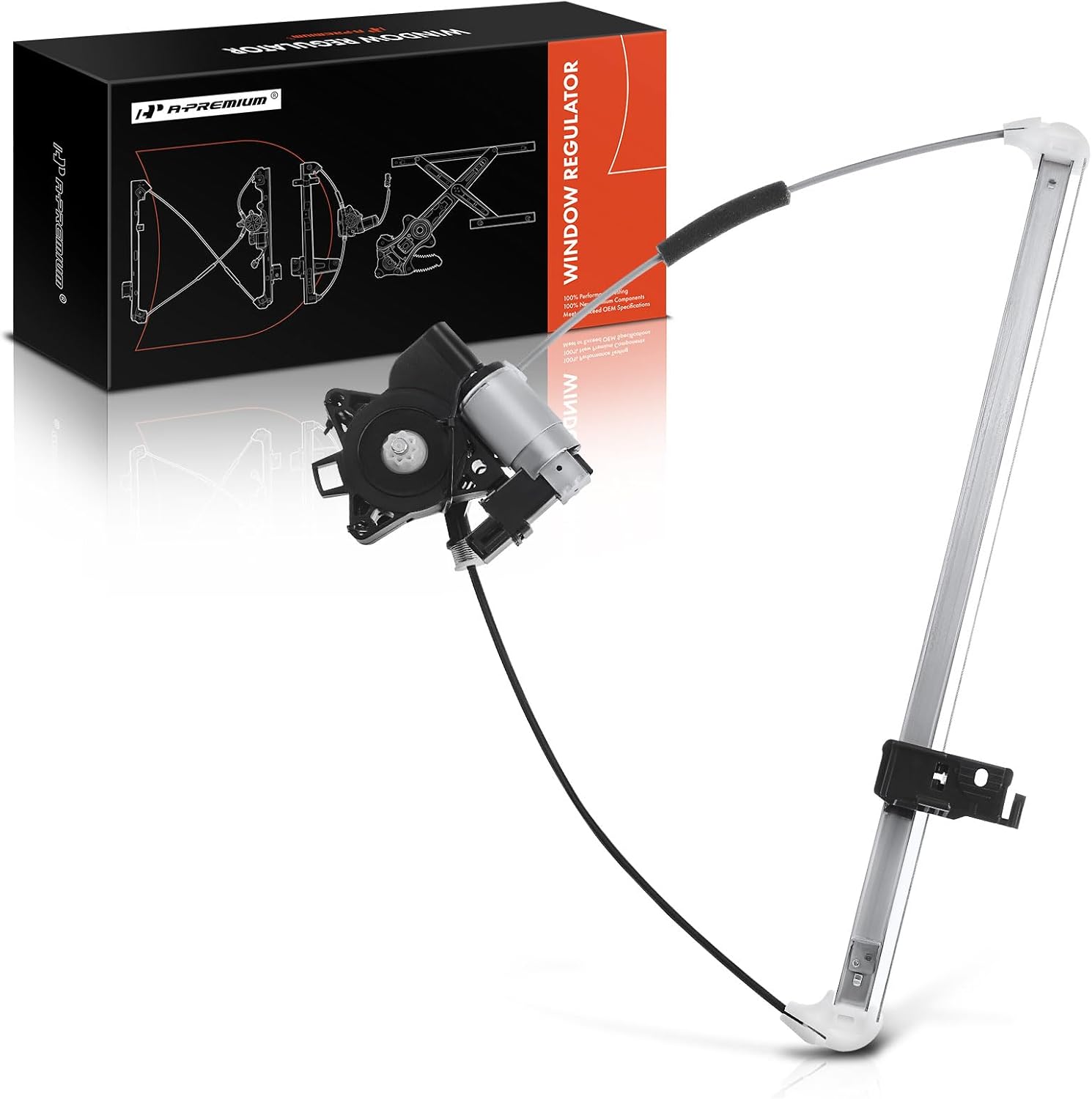 A-Premium Electric Power Window Regulator with Motor Compatible with Mazda 5 2006-2010 2012-2015 Rear Left Driver Side