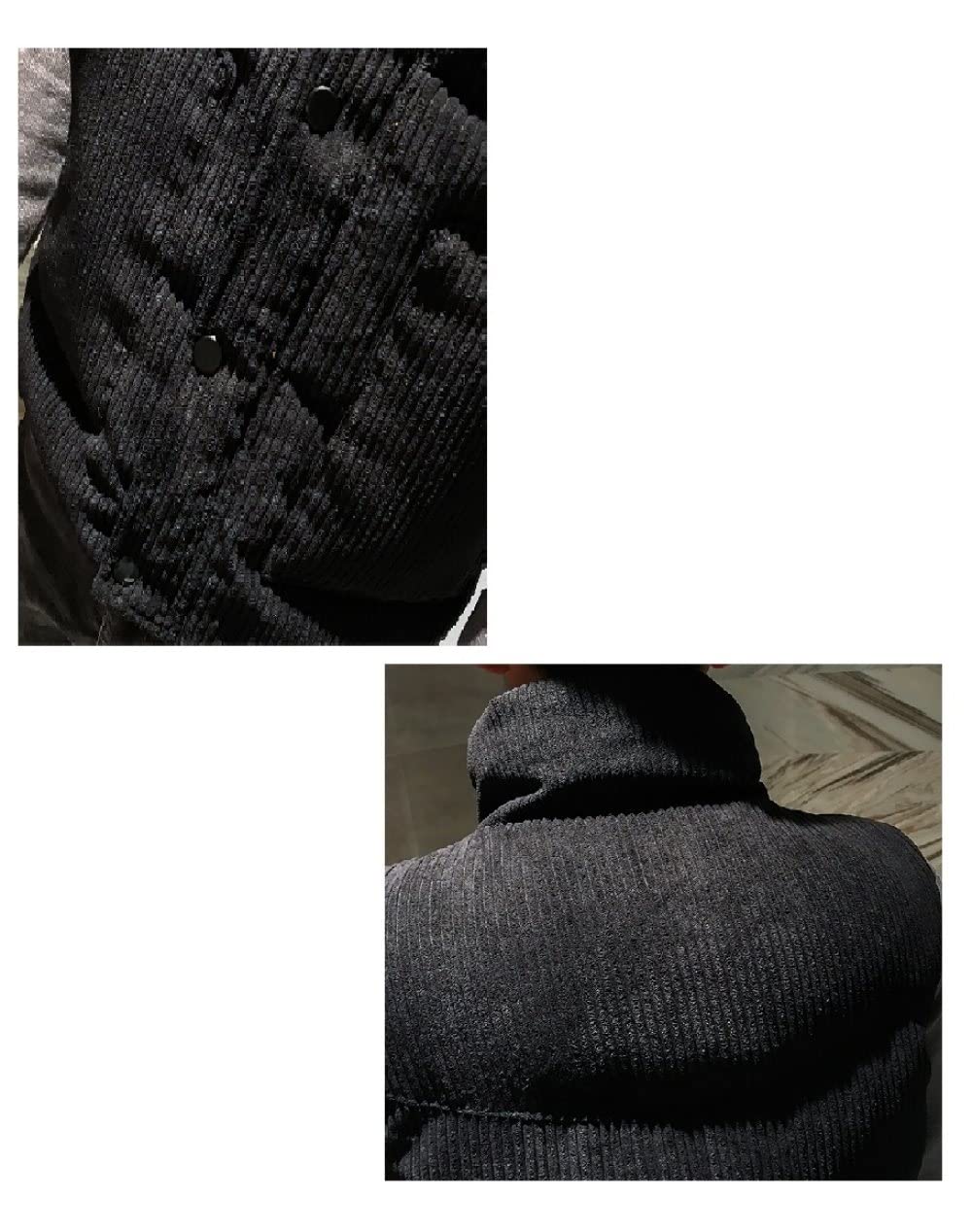 Daunenweste Herren - Lässige Ärmellose Weste Für Herren, Einfarbige Weste Mit Stehkragen, Schwarze Jacke, Winddichte, Warme Winterweste In Übergröße Für Herren, Studenten, Jungen, Top-Bekleidung