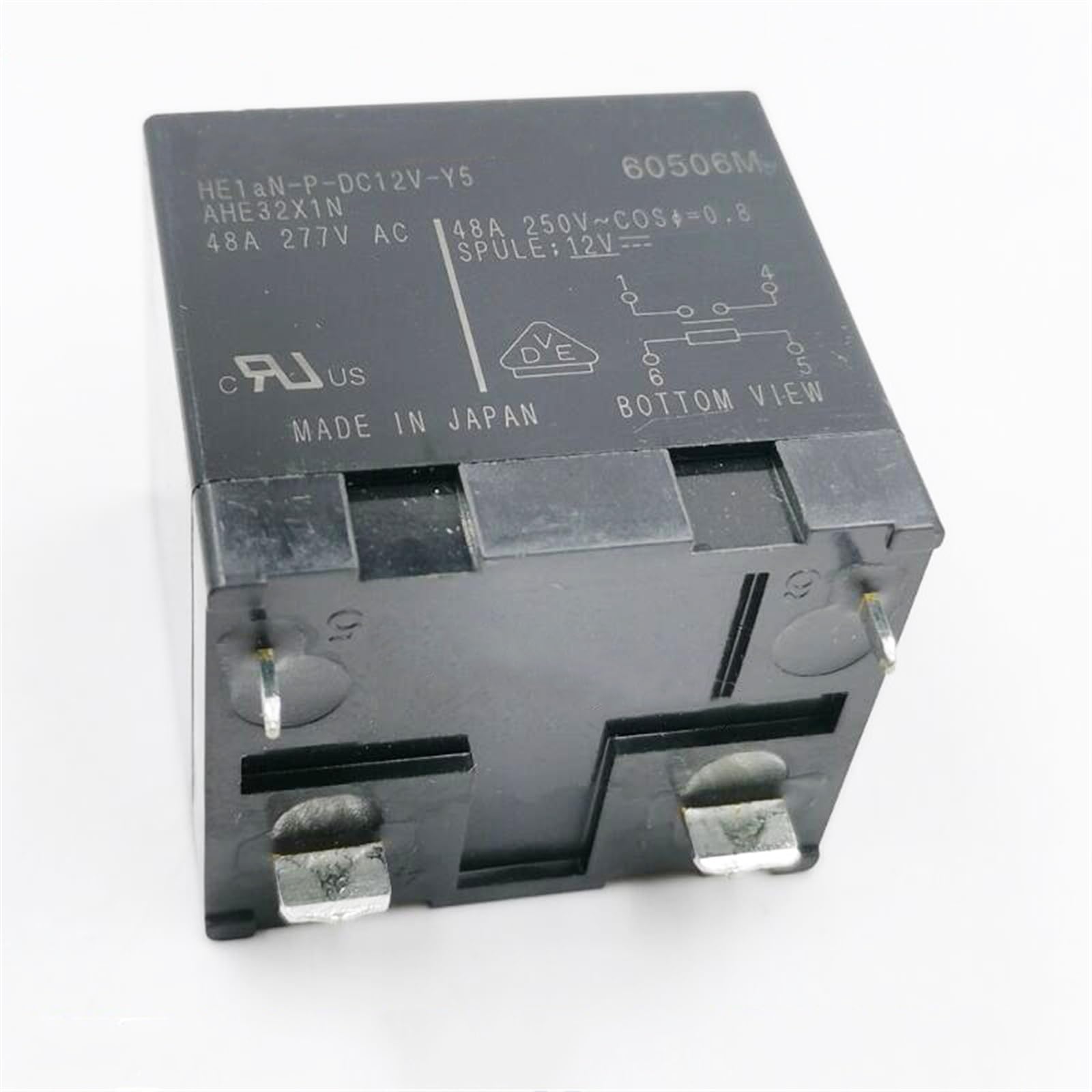 CVCGZLBXN HE1AN-P-DC12V-Y5 HE1ANPDC12VY5 12VDC DC12V 12V 48A Relay 4PIN