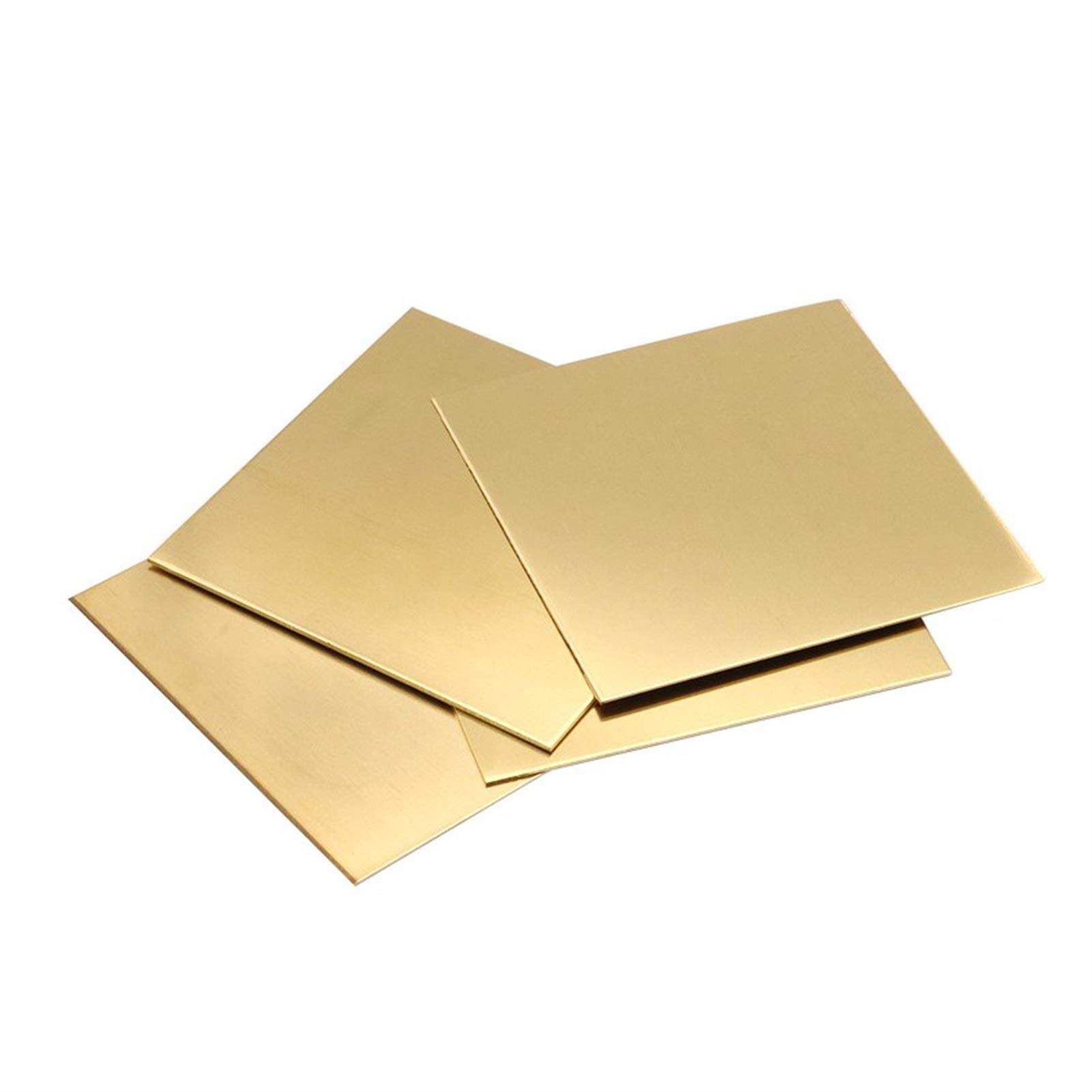 SBTRKT 1 Stück 200 x 200 mm H62-Messingblech, 0,8–3,0 mm Dickes reines Messing, geeignet for Stifte, Rohre, Kühlerteile usw. (Color : 200x200x1.5mm)
