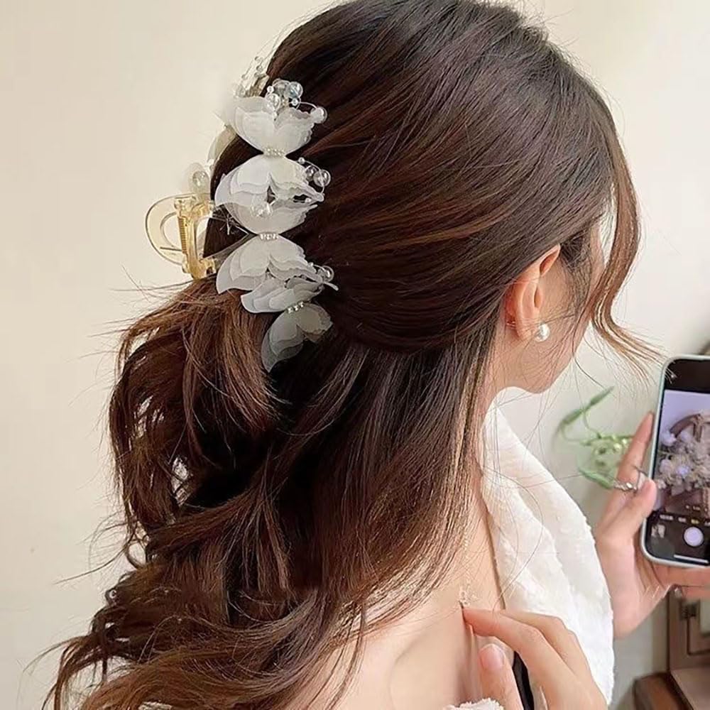 Amazon.com : 2Pcs Butterfly Hair Claw Clips, Cute Hair Clips  display picture 3