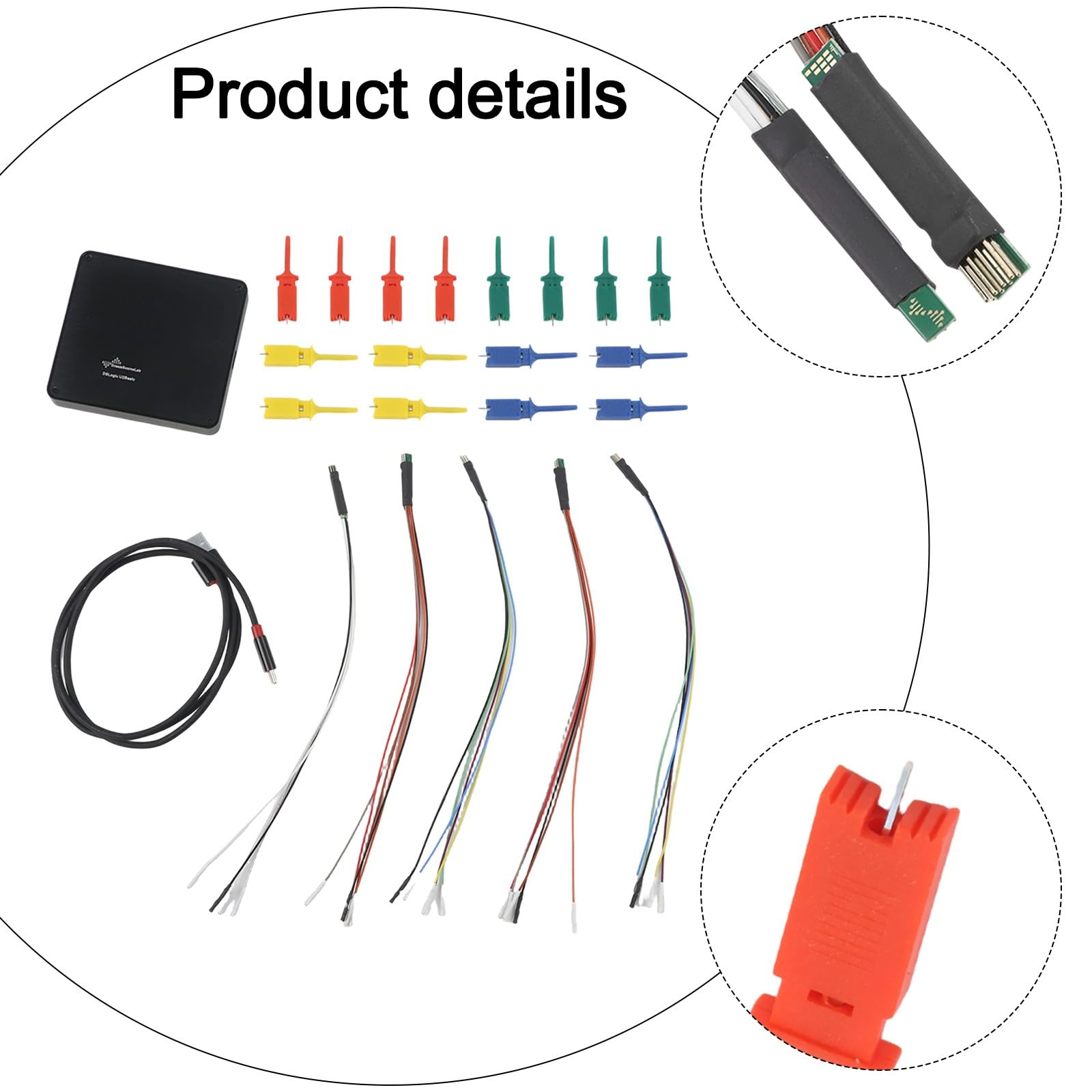 FACAIIO USB Logic Analyzer PC mit 16 Kanälen, Typ-Schnittstelle, 256 MB SDRAM, für Windows, MacOS und Linux
