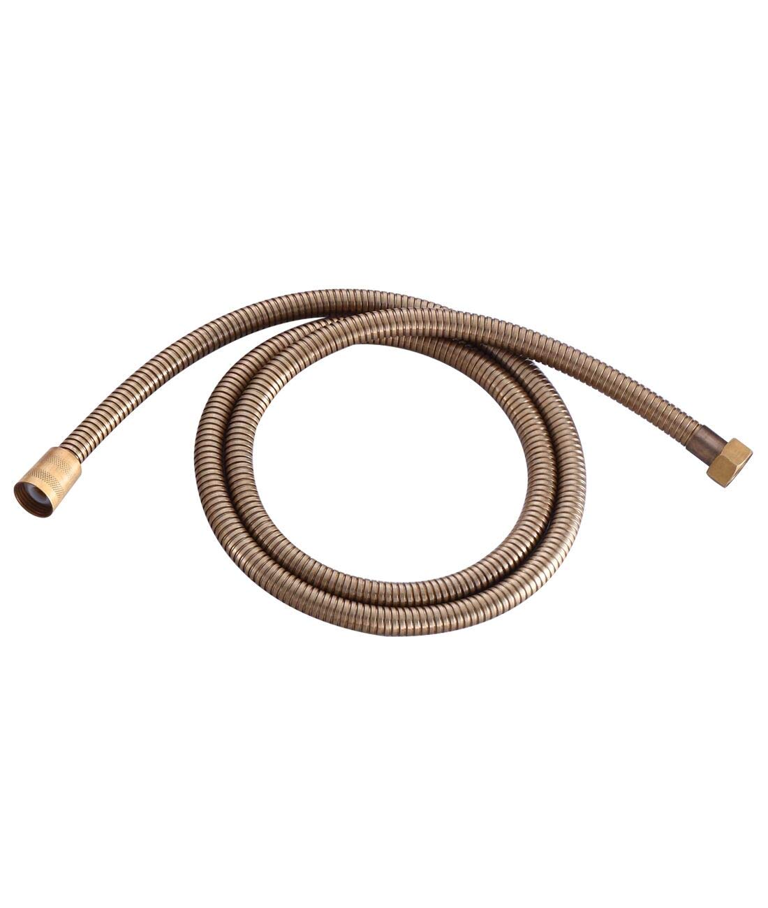 Tubo Doccia, 1.5m Flessibile Doccia Anti Torsione Tubo antipiega e a prova di perdite Bagno Doccia Tubo Bronzo antico per accessori da bagno Tubo per acqua