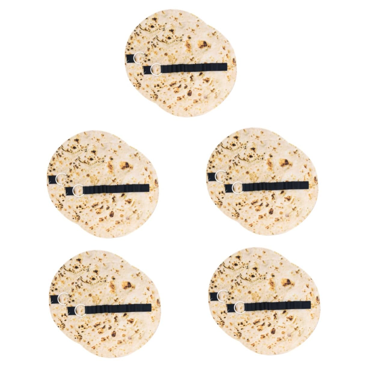 TEHAUX 10pièces De Crayon Tortilla Roll up Trousse De Rangement Rigolote pour Stylos Et Crayons à Pinceaux Toile pour Étudiants