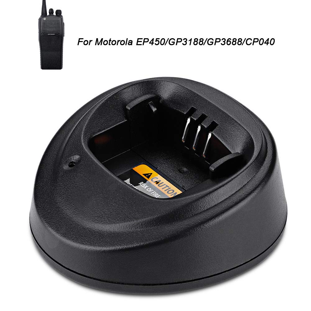 Walkie Talkie de 12V, Adaptador para EP450 GP3188 GP3688 CP040 25v 6 X Cargador Caja de Batería Compatible con Enchufe de la UE