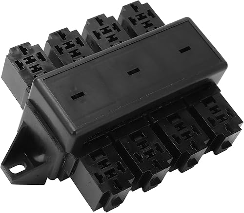 Miniatura 5 de Caja de relés, soporte de hoja de 20 ranuras, enchufe de relé de 8 vías, caja de bloque de relé universal para automóvil, camión, barco, yate