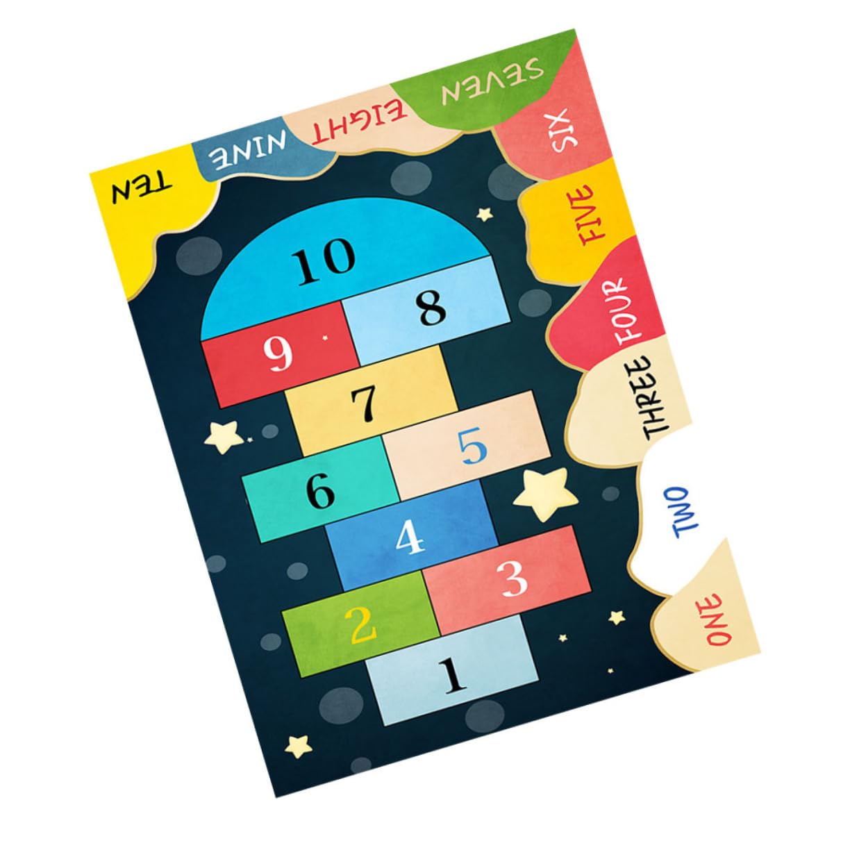 PRETYZOOM Creative Carpet Non Slip Ground Mat for Playroom Comfortable and Rug for Nursery for Boys Enjoy Playtime