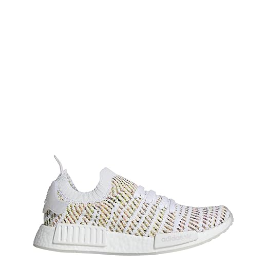 adidas Originals NMD_R1 STLT Primeknit Shoe - Women's Casual 9.5 White/Semi Solar Yellow/Pink