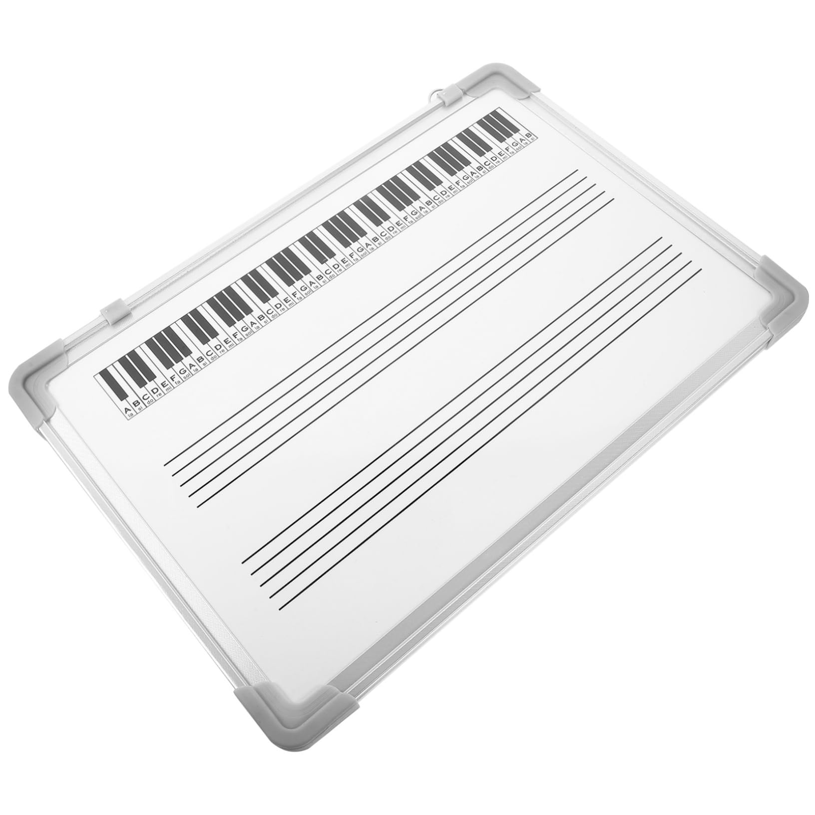 Housoutil Pizarra para Pentagramas Musicales de Doble Cara, Ligera y Suave, Adecuada para Educación Musical y Estudiantes en Instituciones de Formación