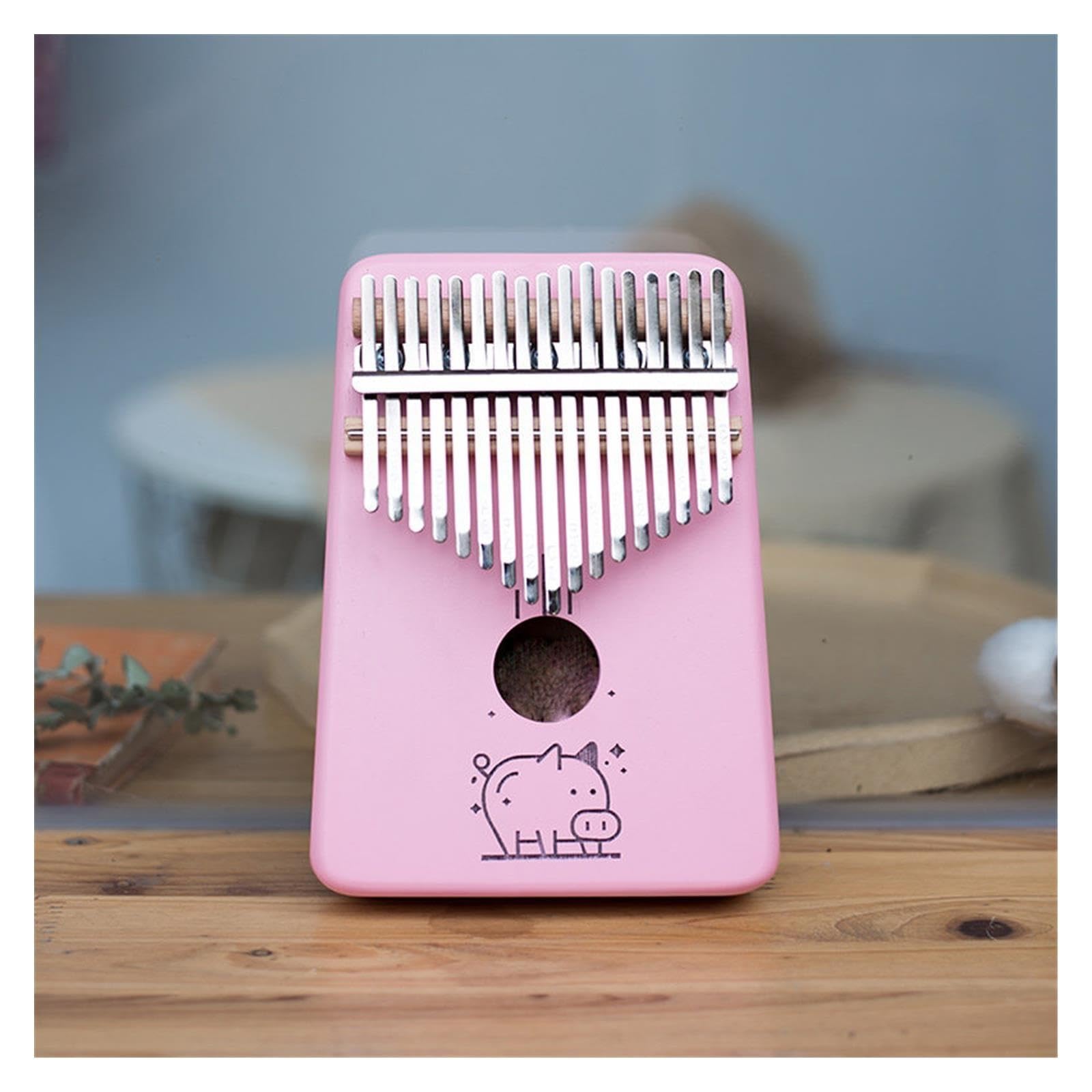 Kalimba portatile Kalimba Legno Massello Rosa