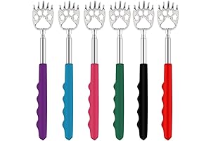 YIMICOO Telescoping Back Scratcher - 6-Pack of Portable, Extendable Back Scratchers
