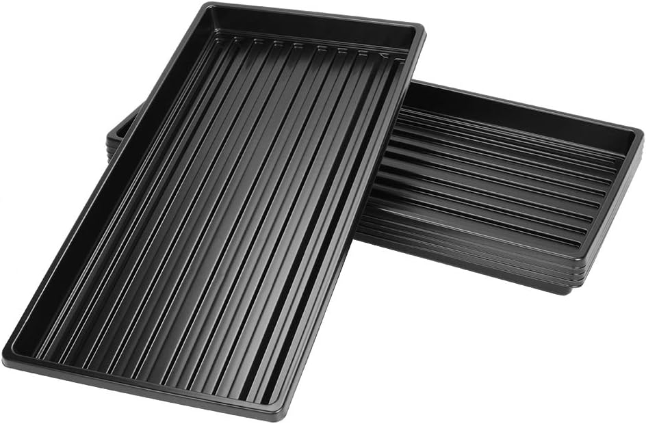 J&D 5 Packs Trays, 10 x 20 Inches Propagation Starter Seedling Tray 1020 Plant Growing Trays Without Drain Holes for Plant Germination Microgreens Hydroponic Application, No Holes : Patio, Lawn & Garden