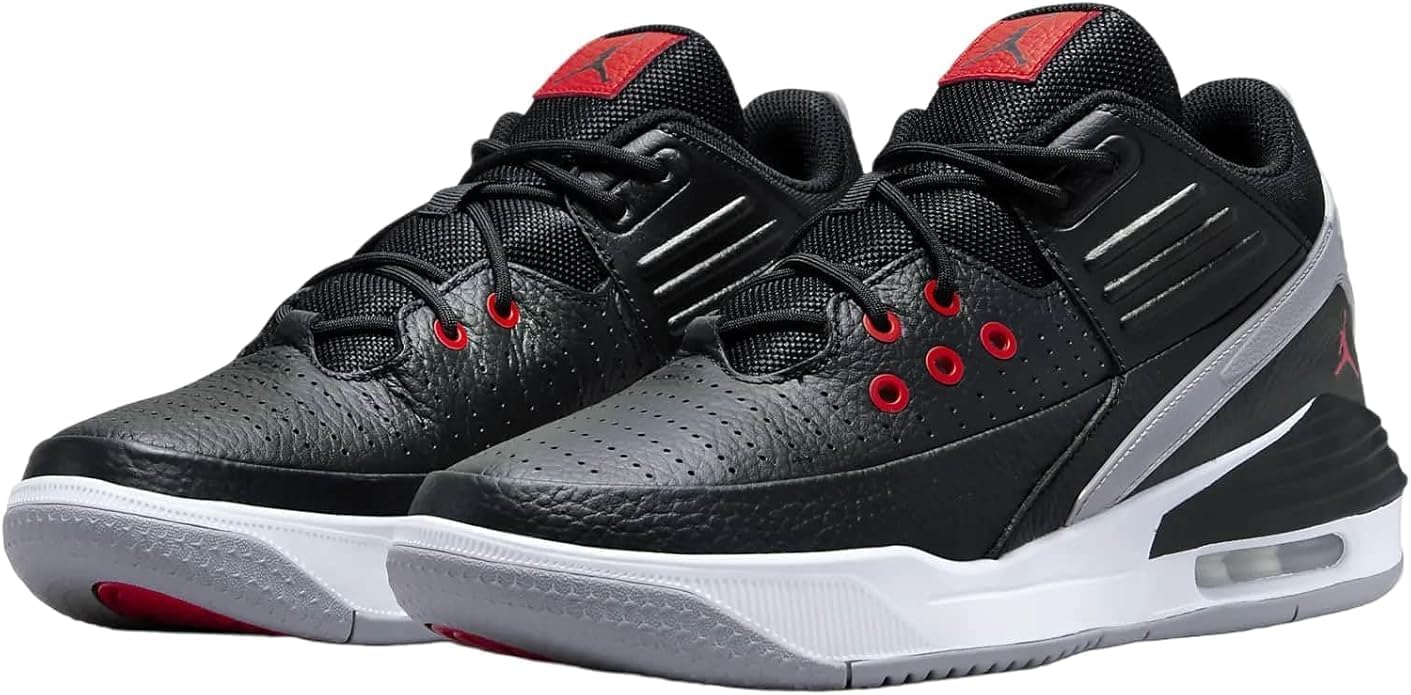 Amazon | Jordan Max Aura 5, ブラック/ホワイト/グレー, 15