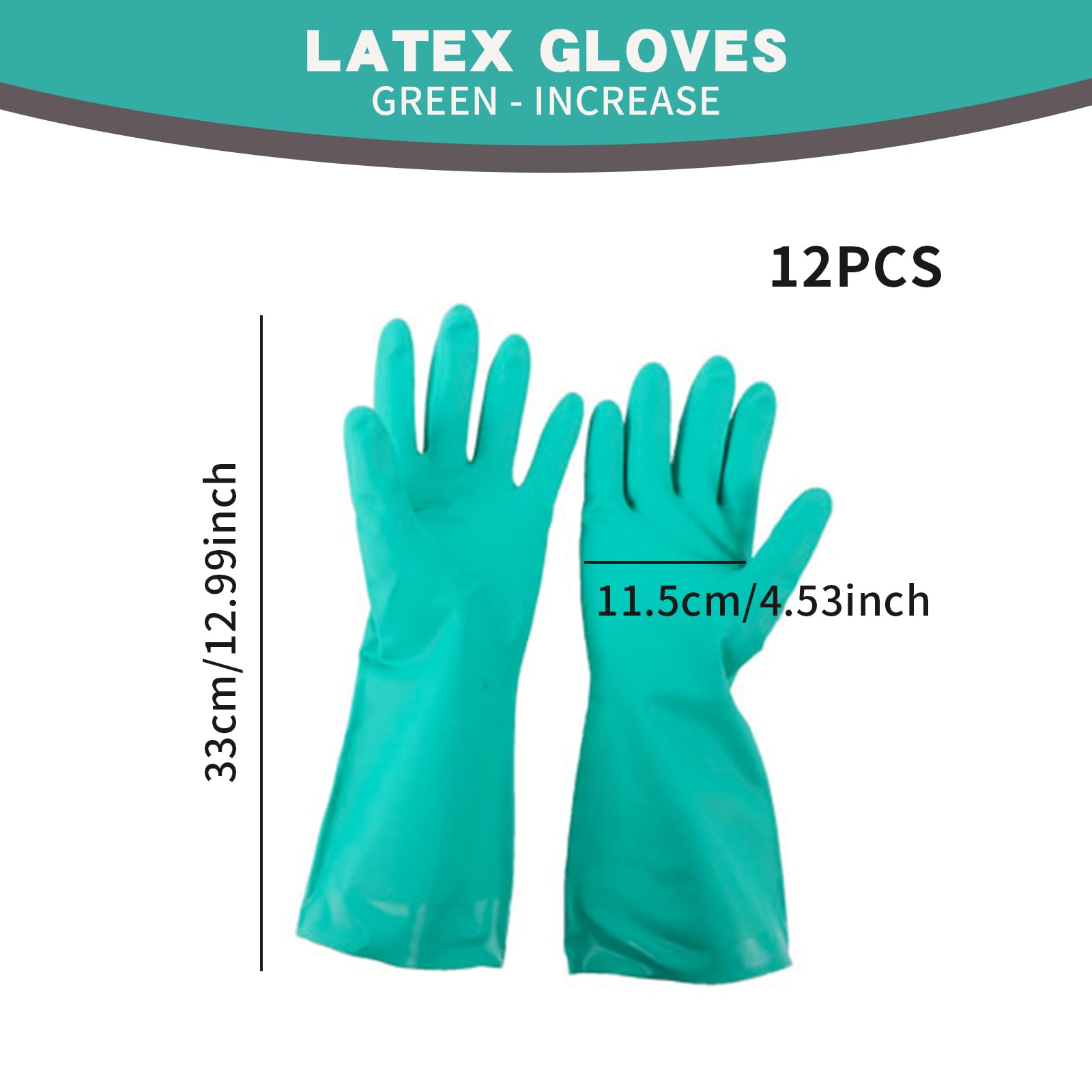Guantes de Limpieza de Guantes de 12 Piezas Nitrilo Guantes de Limpieza de Goma Guantes de Limpieza de Limpieza Fuertes Guantes de Cocina Lavables Guantes de Limpieza Reutilizables.