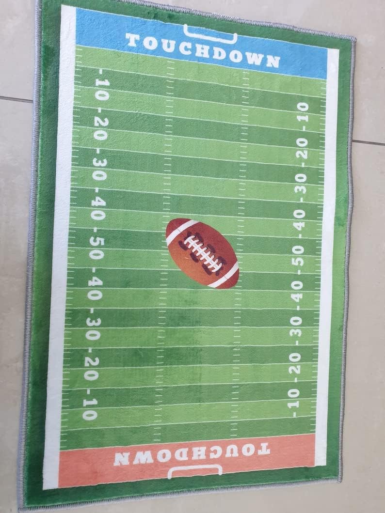 Hockey Rug, Hockey Field Rug, Kids Room Rug C980 (39”x59”)=100x150cm