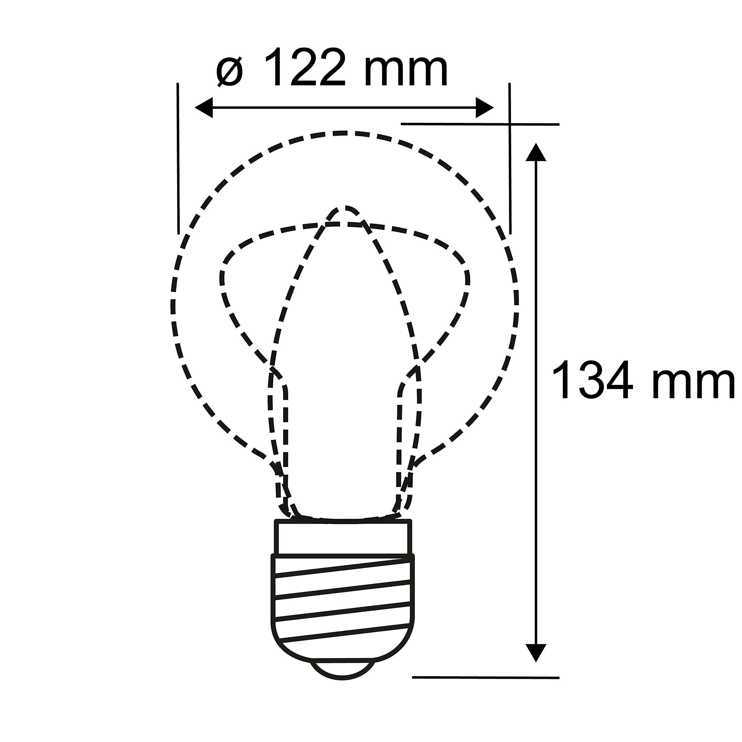 Paulmann 28826 LED lamp PAR38 1000lm 13.8 watts dimmable Lighting Silver Bulbs 3000 K E27, 1 Stück (1er Pack) - Image 4