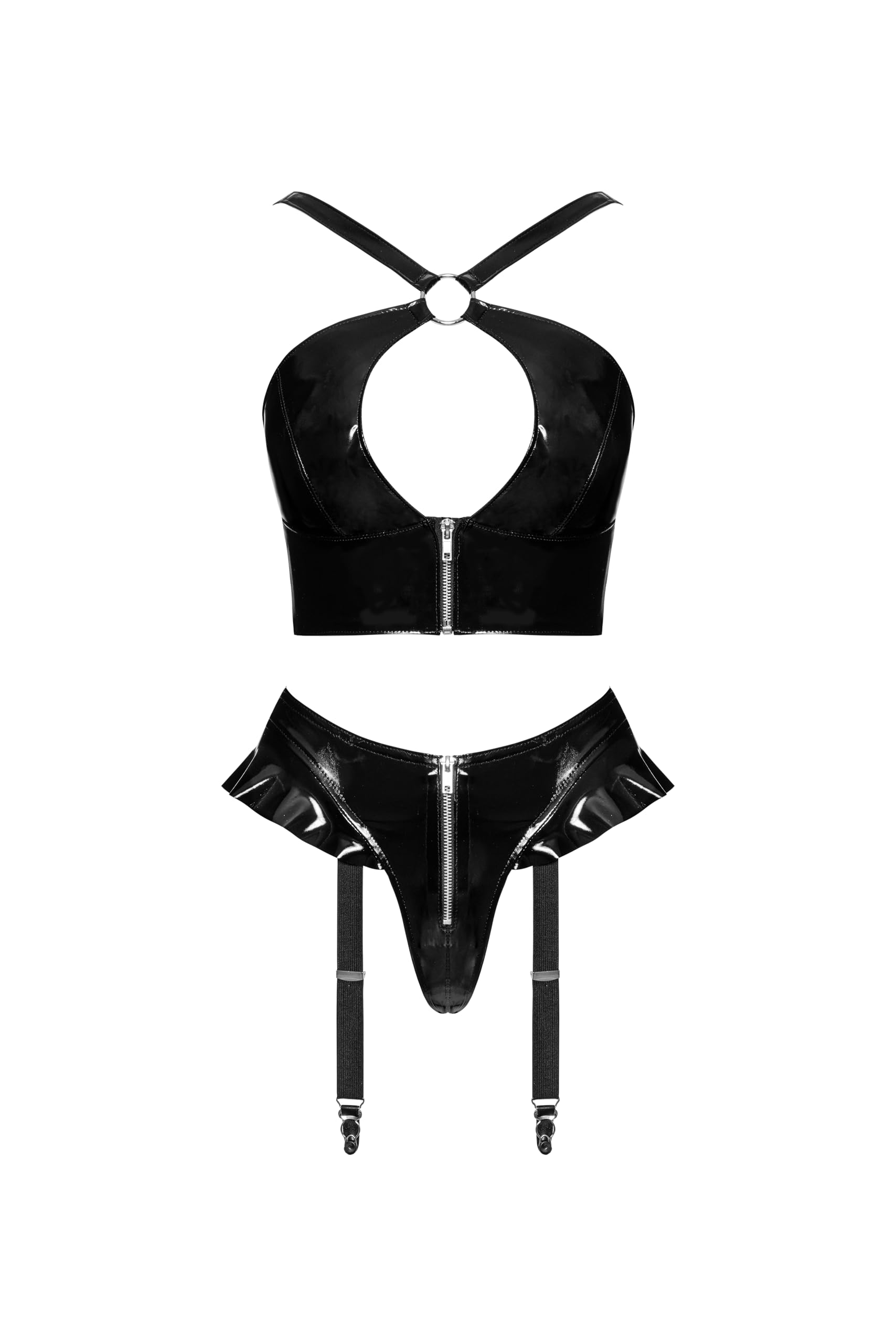 Black Level Black Level Lack Top & Rio Set lingerie Donna (Pacco da 1)