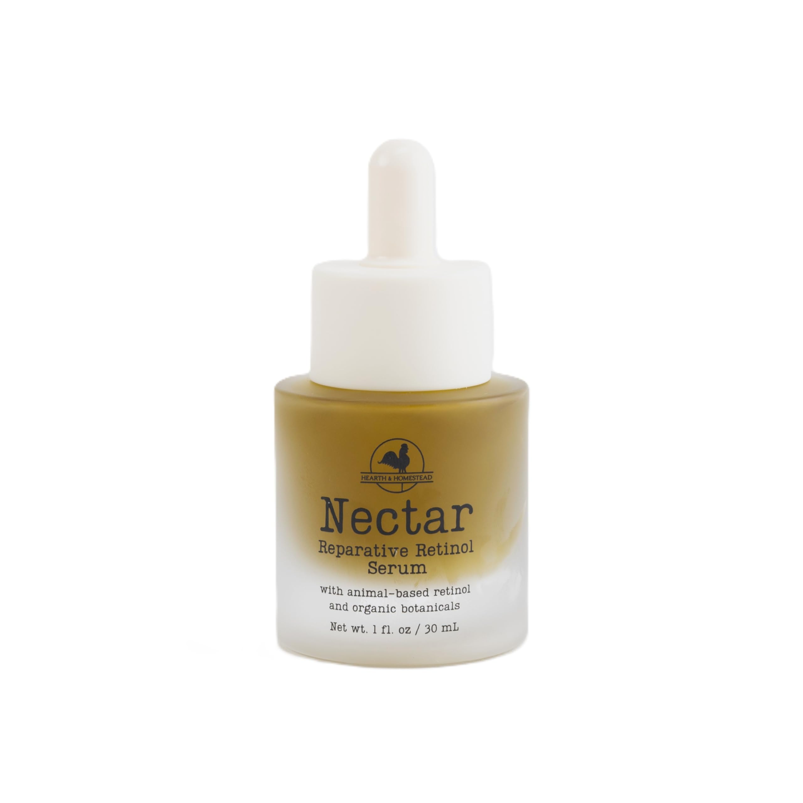 Nectar Natural Retinol Serum by Hearth & Homestead – Fermented Cod Liver Oil, Grass-Fed Tallow & Emu Oil – Nutrient-Rich Facial Oil for Smooth, Healthy Skin – 1 fl oz