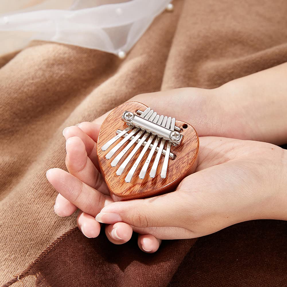 2-Pack 8 Keys Mini Kalimba Thumb Piano, Mbira Finger Piano with Lanyard, Music Gifts for Adults Beginners Lovers Players - Image 4