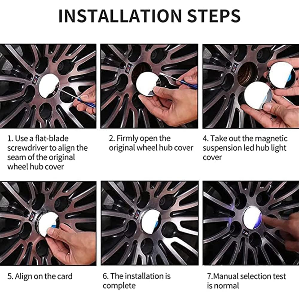 Set 4 Coprimozzi Smart Fortwo/Forfour 60mm - Tappi Cerchioni Neri - Foto 11