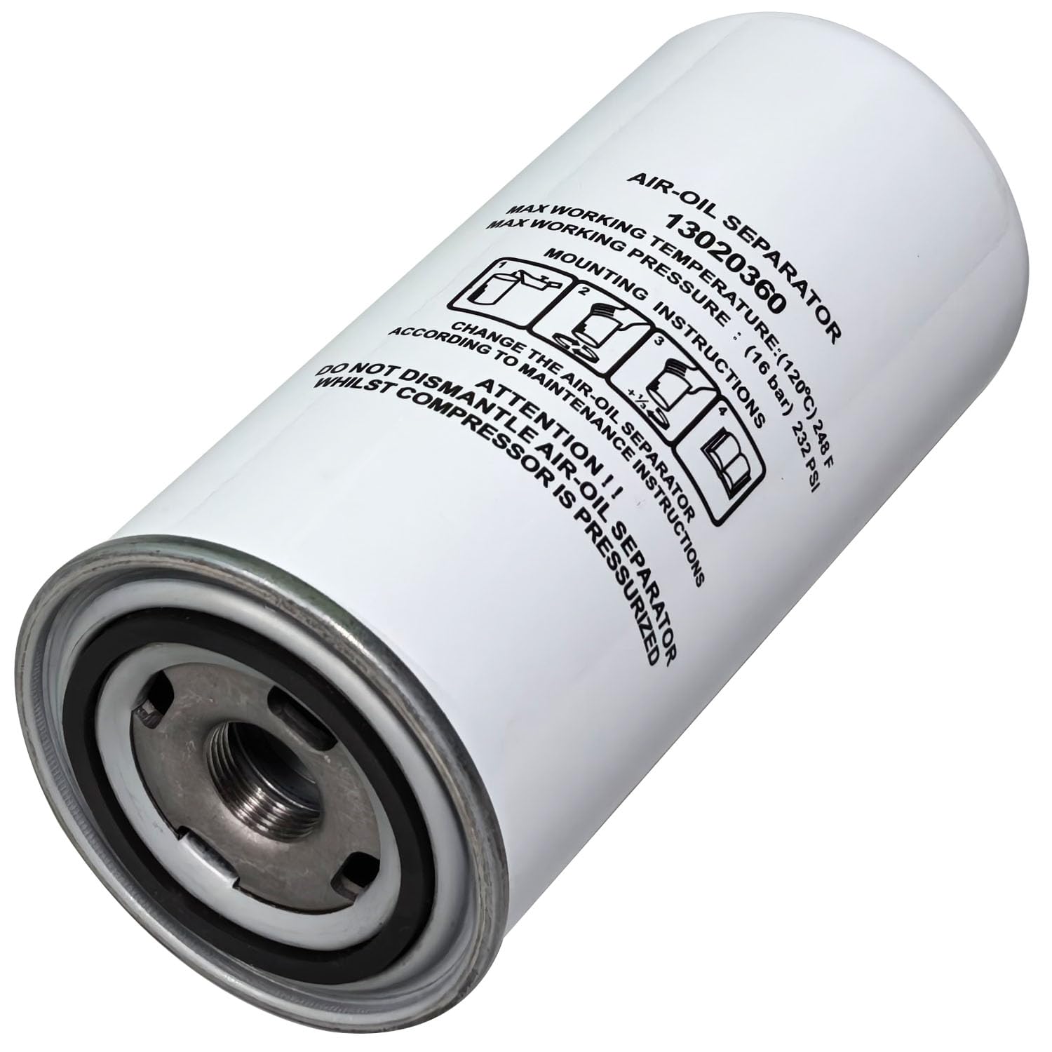 13020360 Oil Separator Compatible for Air Compressor Filter Replacement