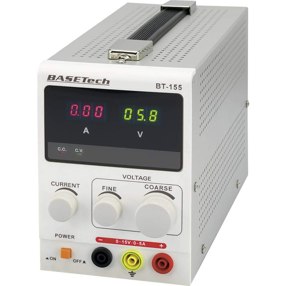 BasetechBT-155 Adjustable Lab Power Supply 0-15V DC 0-5A 75W Number of Outputs 1 x