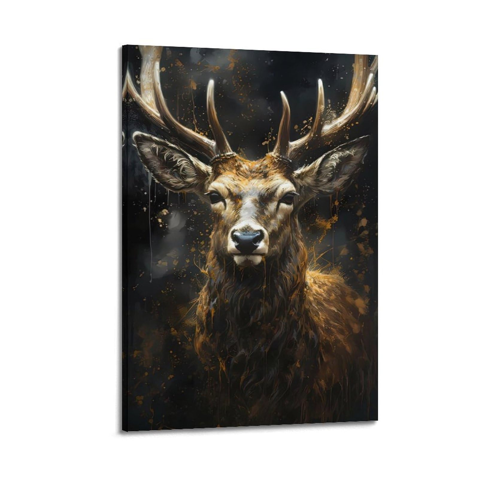 JTLFXY Animal Artwork Poster Deer Poster Decorative Painting Canvas Wall Posters And Art Picture Print Modern Family Bedroom Decor Posters 20x30inch(50x75cm)