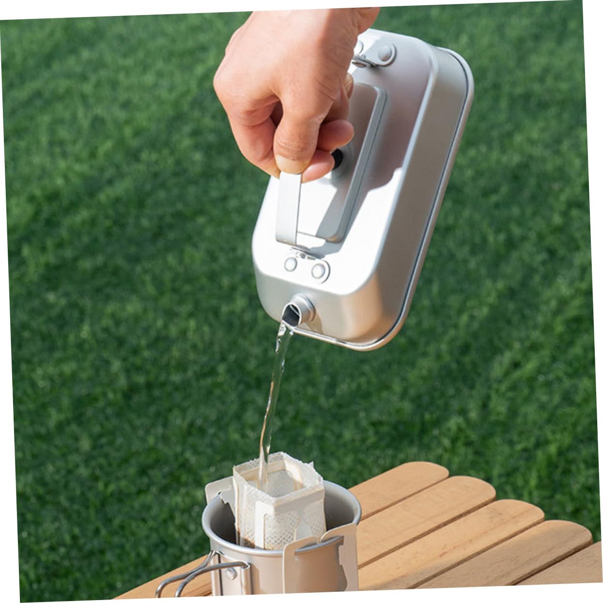 BESPORTBLE 3pcs Outdoor Camping Aluminium Alloy Water Kettle Portable Multi-function Boiling Kettle for Tea and Hot Beverages Lightweight Compact Cookware for Hiking and Picnics