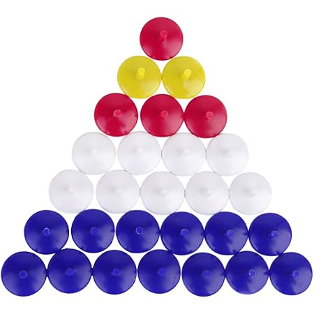 Amazon 50pcs ゴルフボールマーカー ボールマーク プラスチック製 混合色円形 Generique ジェネリーク ゴルフマーカー