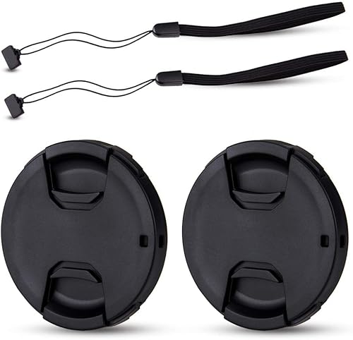 Miniatura 7 de JJC - Juego de 2 tapas de lente frontal de 37 mm con pinza central y goma elástica de lujo para cámaras Olympus, Panasonic, Canon, Nikon y otras