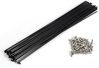 36Pcs Bike Spokes, Steel Mountain Bike Twisted Spokes 259/261mm 5 Colors