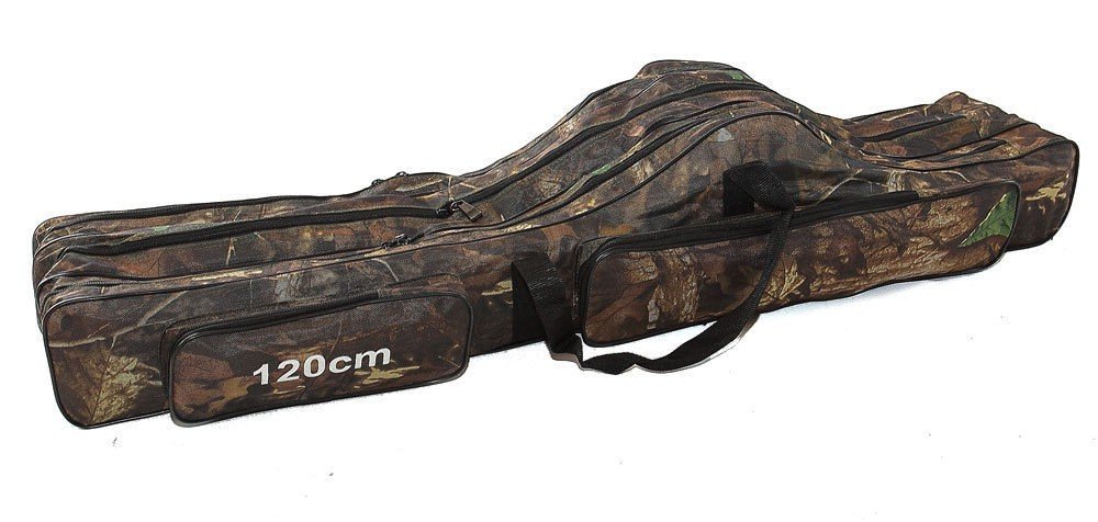 KANANA Angeltasche Rutentasche Rutenfutteral Angelkoffer Anglertasche Tasche (3fach)
