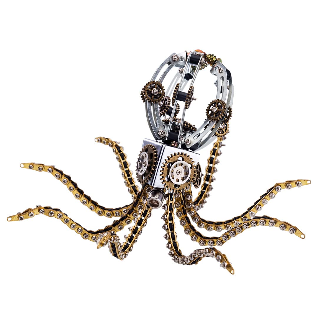 Zestaw montażowy głośników 3D Metal Puzzle Mechaniczny Octopus, Stalowych puzzli 3D Metal Miniaturowe zestawy modeli, Puzzle 3D Łamigłówki Łamigłówki Metalowe Ozdoby Stali Nierdzewnej, 1060 szt