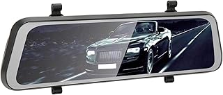 Mirror Dash Cam, tela sensível ao toque HD IPS de 8,7 polegadas, suporte para gravação de loop de detecção de movimento, sensor G, câmera de backup de monitoramento de ângulo de visão(K65)