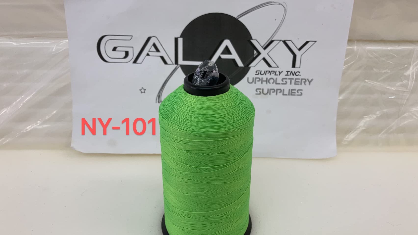 69 Upholstery Thread TEX-70 Bonded Nylon 8 oz. Made in The U.S.A (Neon Green NG-101) Free with One Piece Galaxy Supply 5" Seam Ripper.