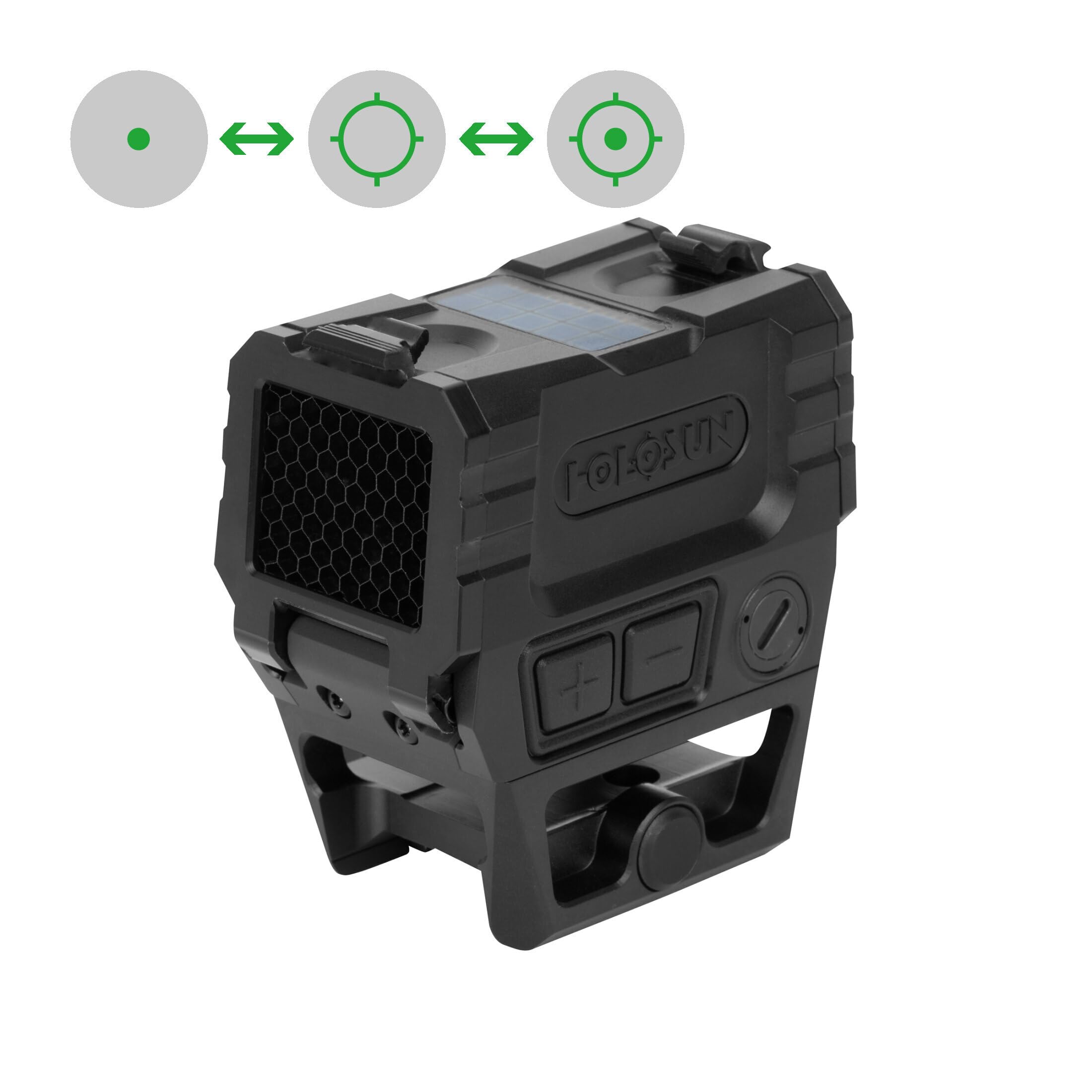 Holosun AEMS-PRO-X2-GD geschlossenes Reflexvisier Goldpunktvisier + wechselbarem Absehen (2MOA Punkt, 2MOA/65MOA Kreispunkt, 65MOA Ring), Picatinny-Schiene, Jagd, Sportschie… - 70183566