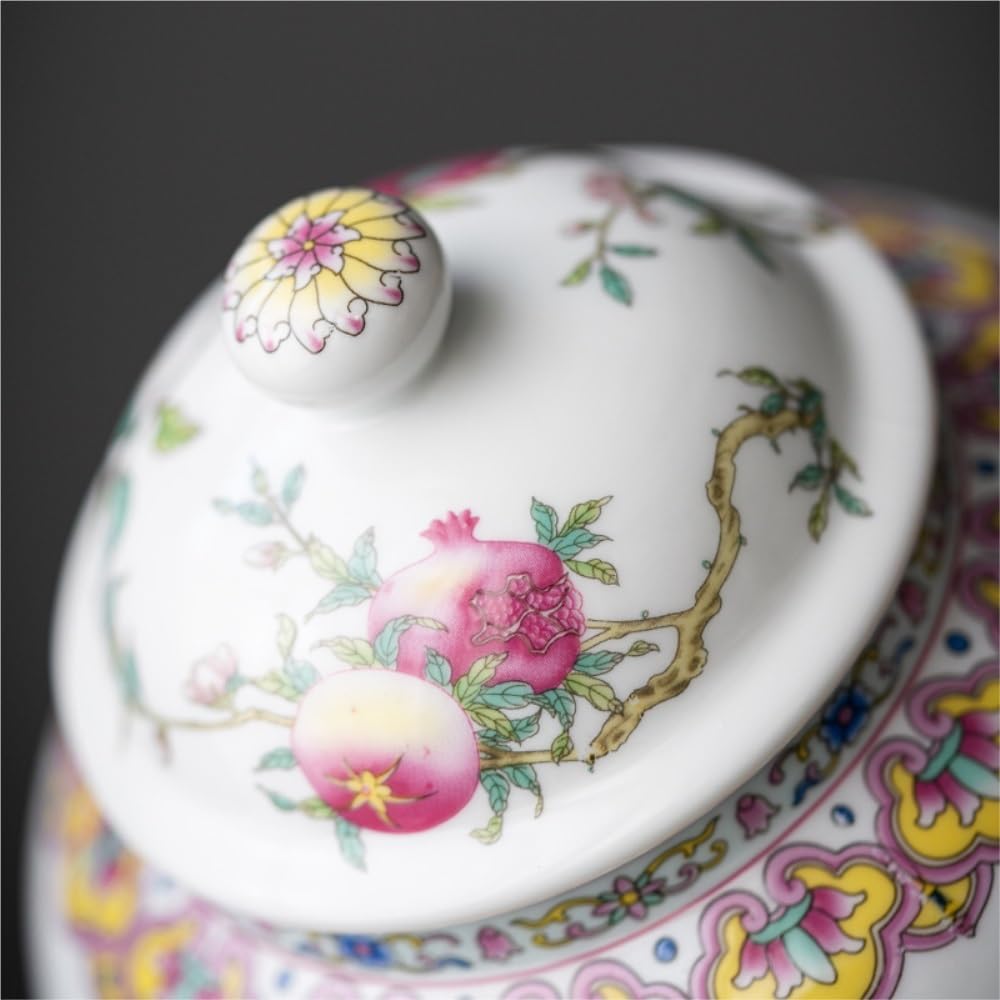 Ceramiczny pojemnik na herbatę, kreatywny emaliowany pojemnik do przechowywania herbaty, mały, zamknięty słoik, chiński zestaw do herbaty, pojedynczy słoik, rozbudzający pojemnik na herbatę