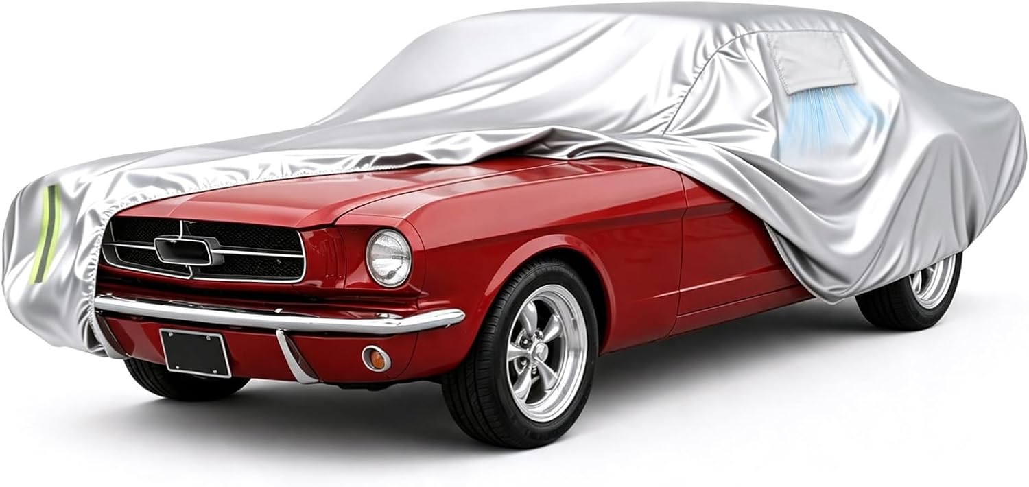 Classic Car Cover Up to 189 Inches Oxford Fabric Cotton Lining Size M