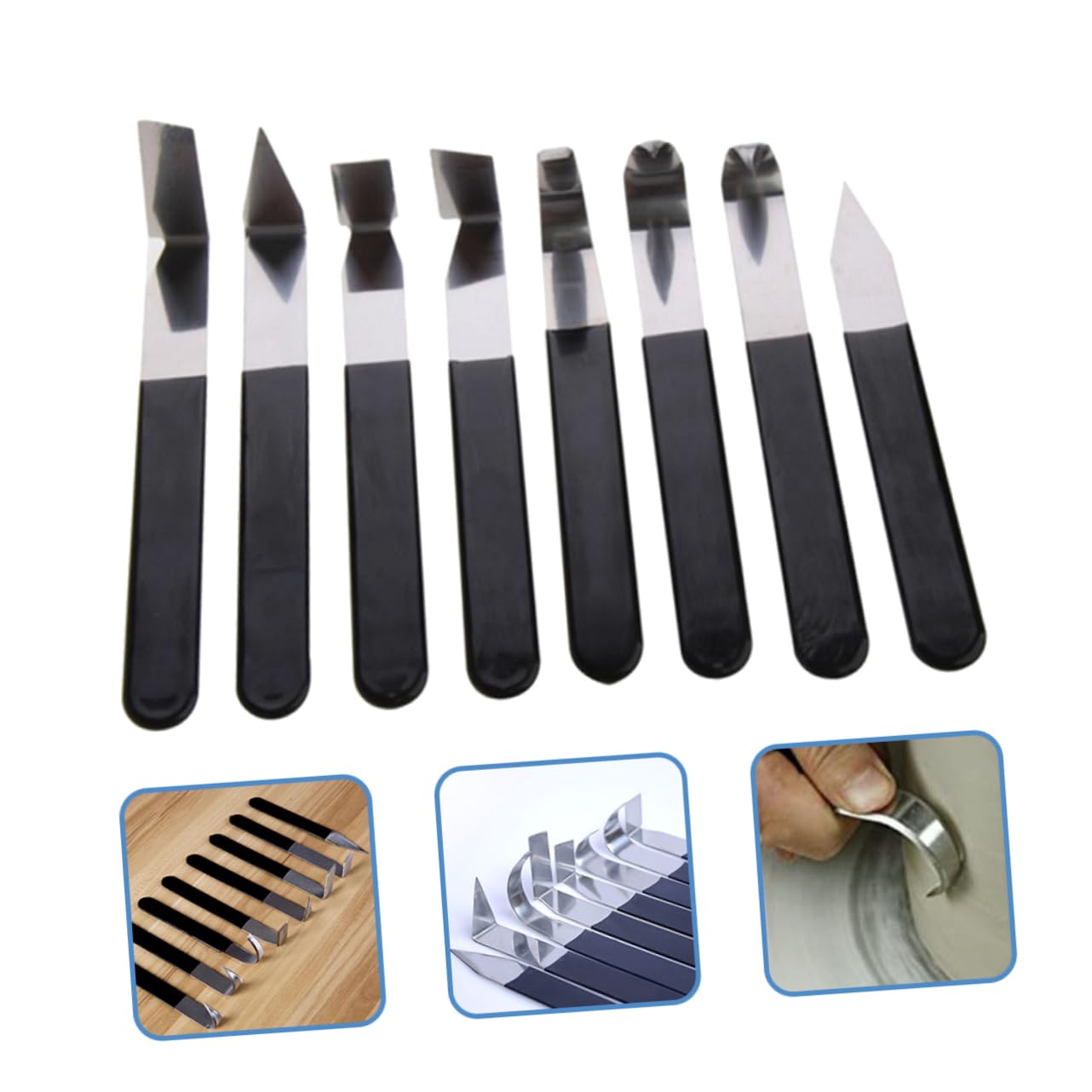 DOITOOL 8 De Acero Inoxidable Para Recortar Modelar Y Moldear Moldes Manuales Para Cerámica Arcilla Escultura Cortadores De Arcilla Cerámica Arcilla Herramientas De